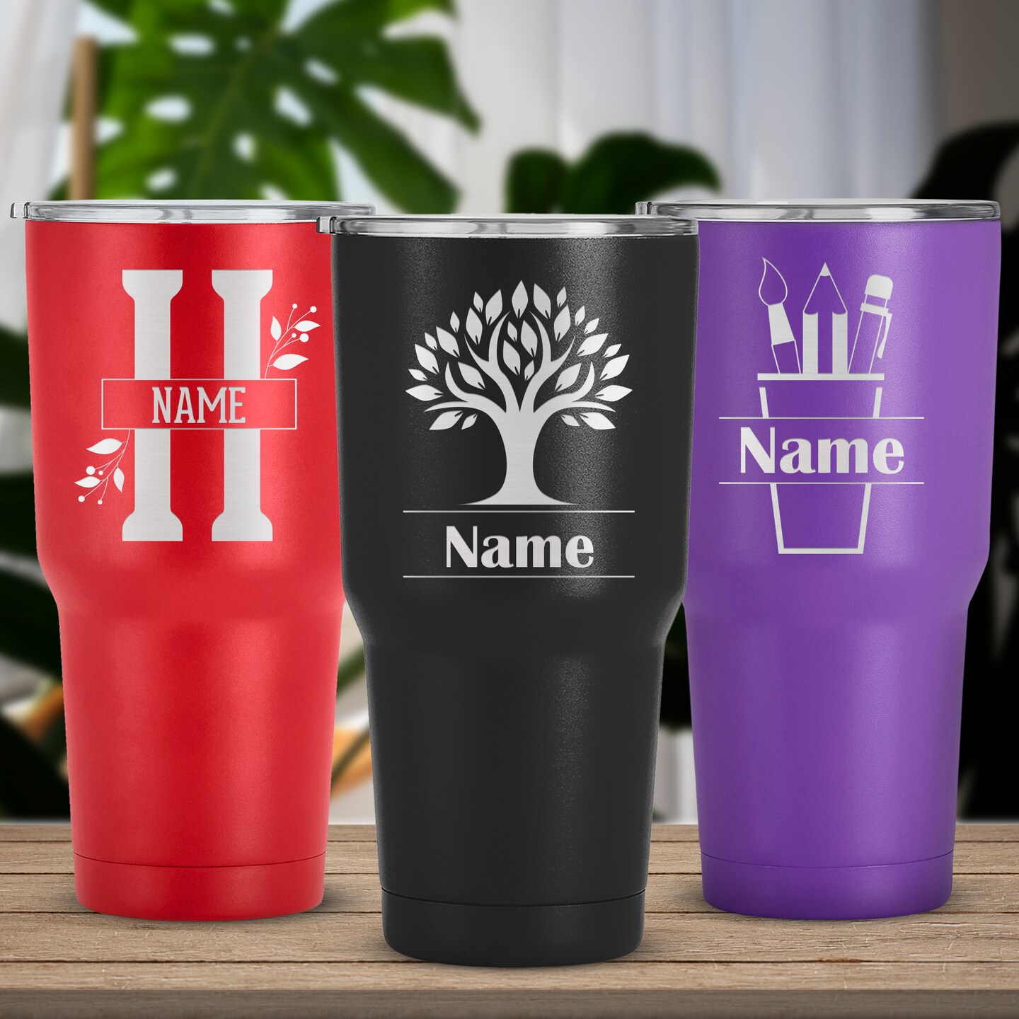 Monogrammed lavender mug, Personalized Gift