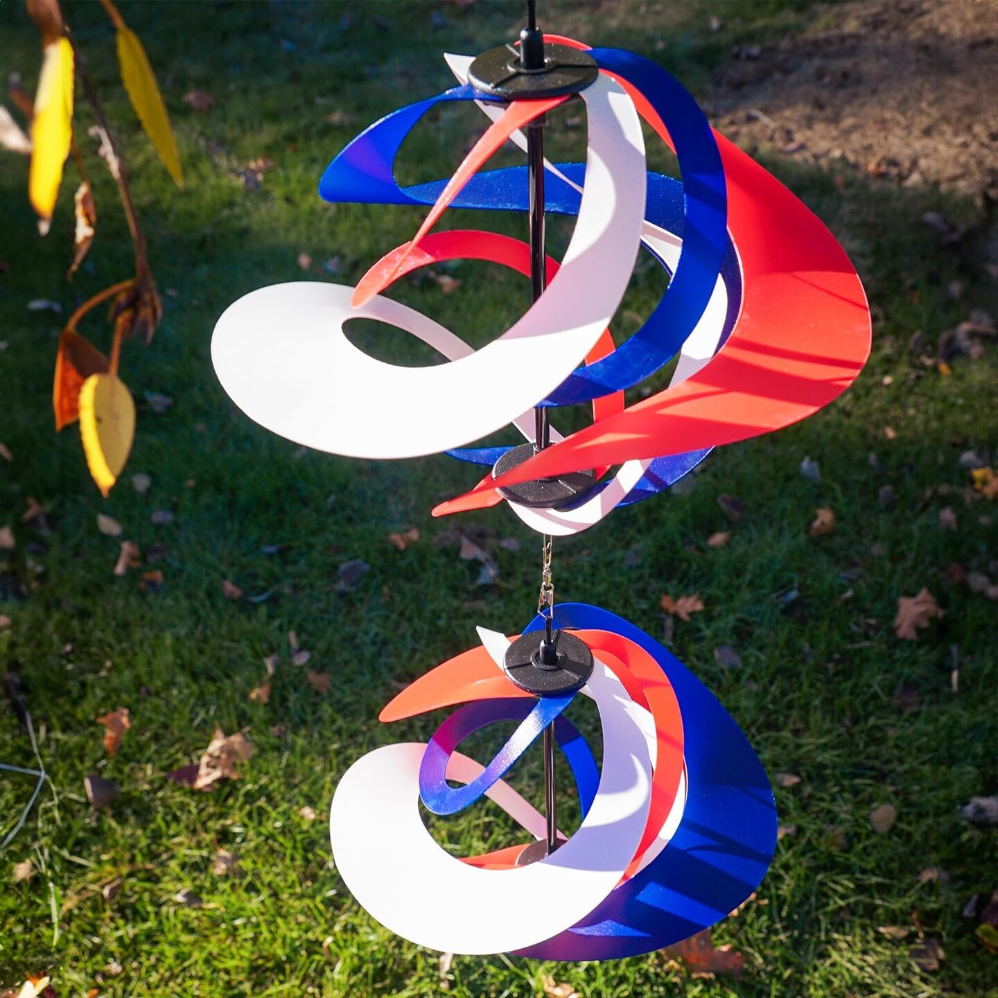 Red, White and Blue Poly Double Vortex Spinner