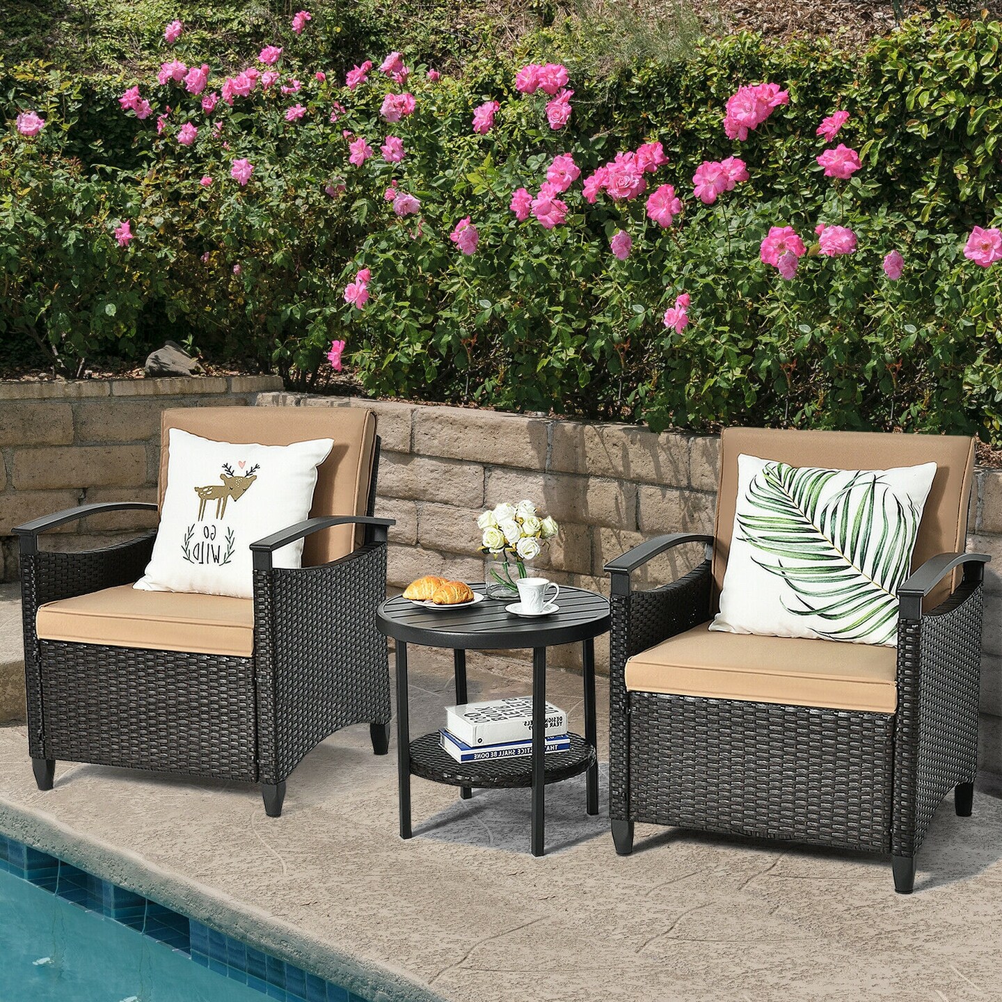 Tangkula 3 deals piece patio set