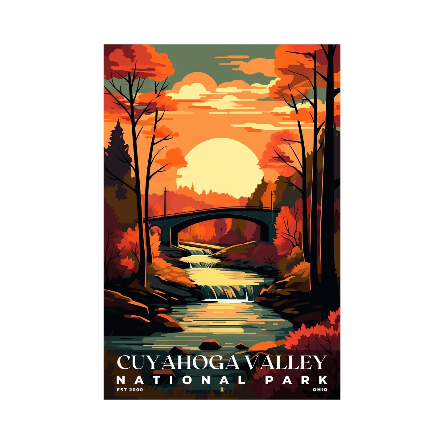 Cuyahoga Valley National Park Poster, Travel Art, Office Poster, Home