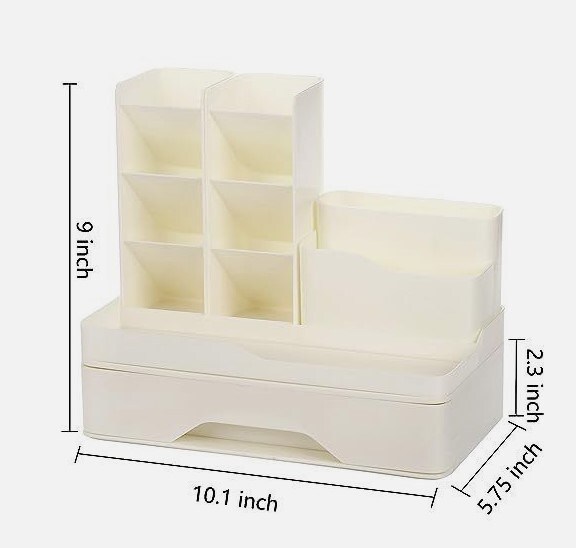 Vertical Desk Pen Organizer with Drawer