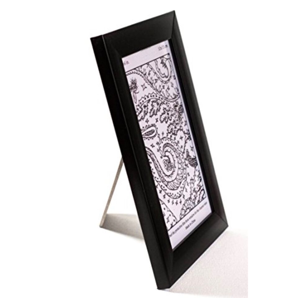Pack Modern Free Standing Tabletop Hanging Photo Picture Black Frames.