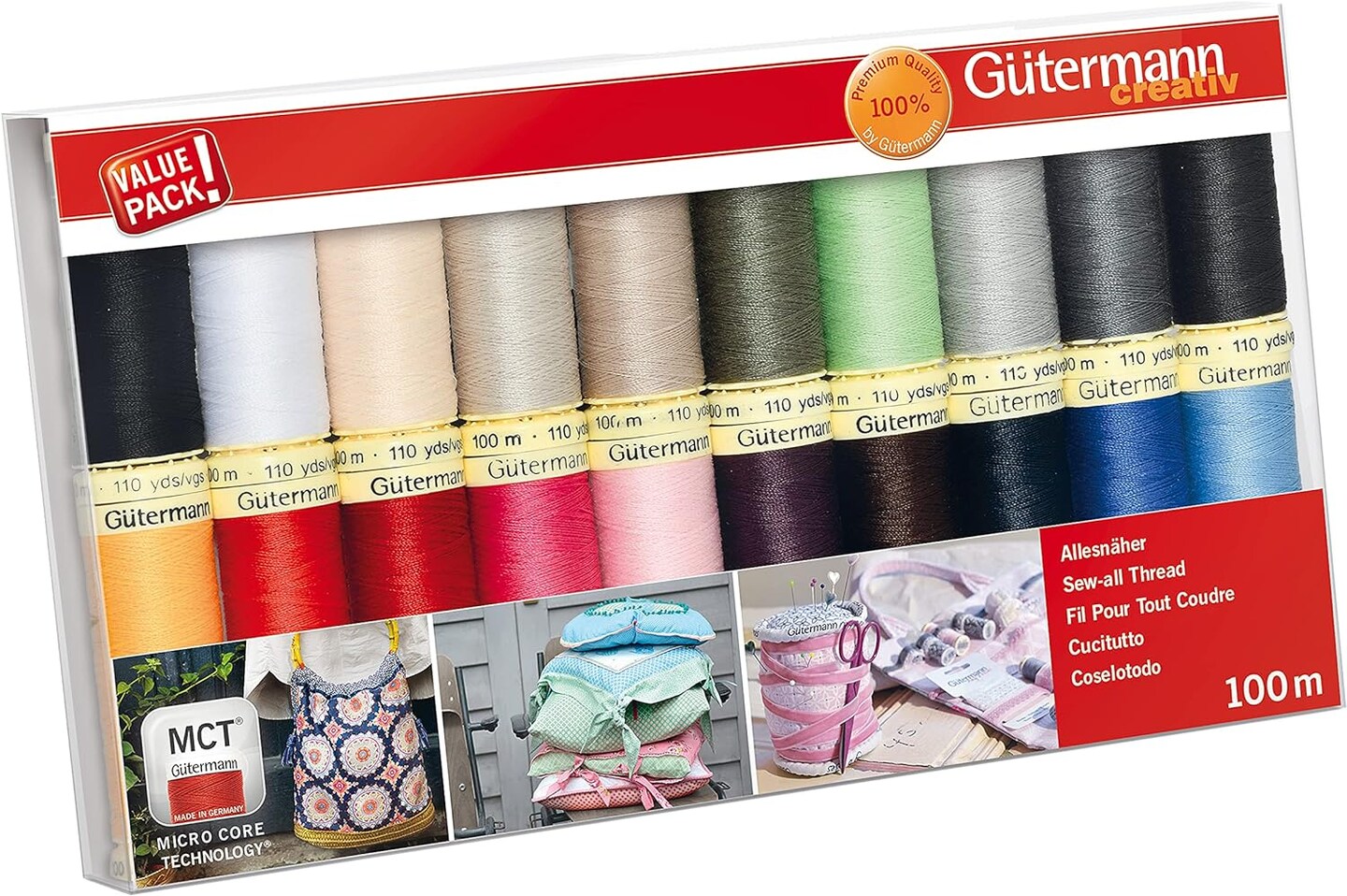 Gutermann - Sew-All Polyester 100M Basics - 20 Spool Set