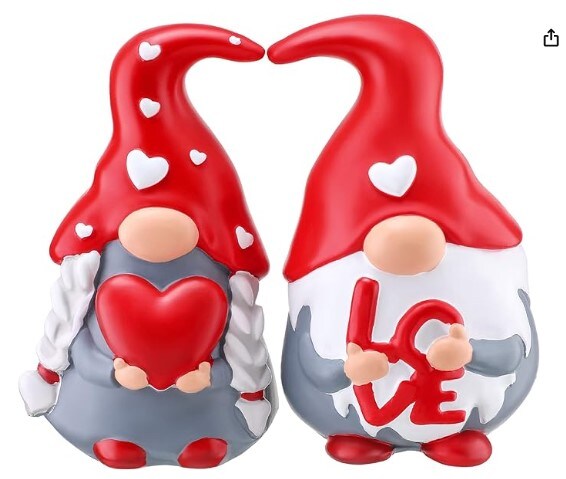 2 pcs Valentine&#x27;s Day Gnome Home Decor
