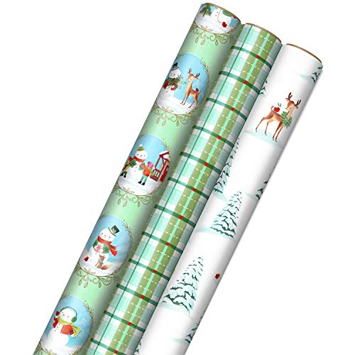 Metallic Shimmer 3-Pack Reversible Wrapping Paper, 120 sq. ft. total - Wrapping  Paper Sets - Hallmark