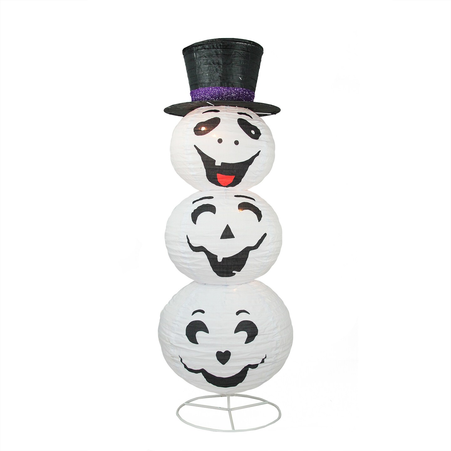 Northlight Lighted Ghost Trio Outdoor Halloween Decoration - 3.6&#x27; - Warm White Lights - White