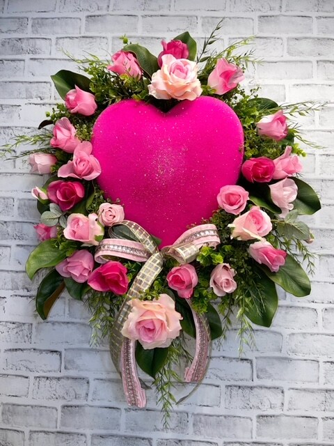 Valentine store wreath michaels