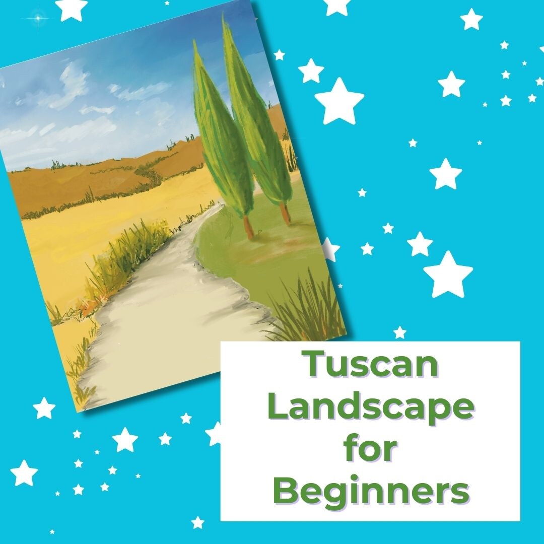 Acrylic Painting Tuscan Landscape for Beginners