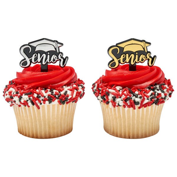 Senior DecoPics&#xAE; Cupcake Decoration, 12ct