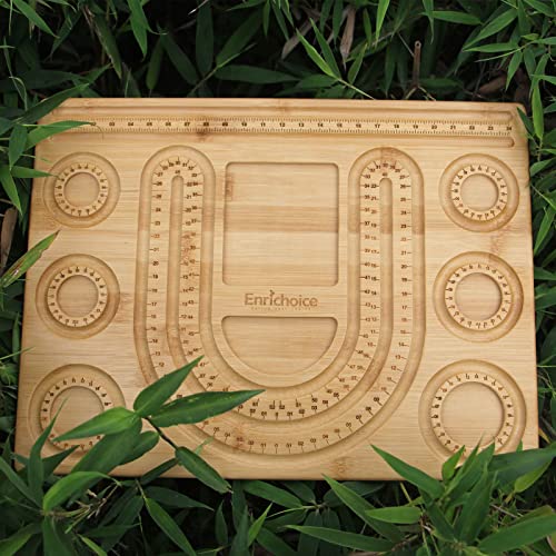 Enrichoice New Bamboo Combo Beading Board for Jewelry Bracelet Making and Other Jewelry Necklaces Design Beading Mats Trays