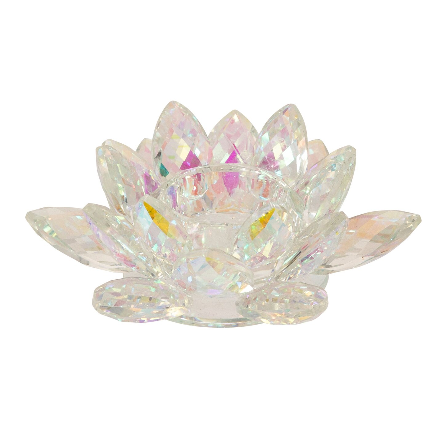 Kingston Living Crystal Lotus Votive Candle Holder 6" Michaels