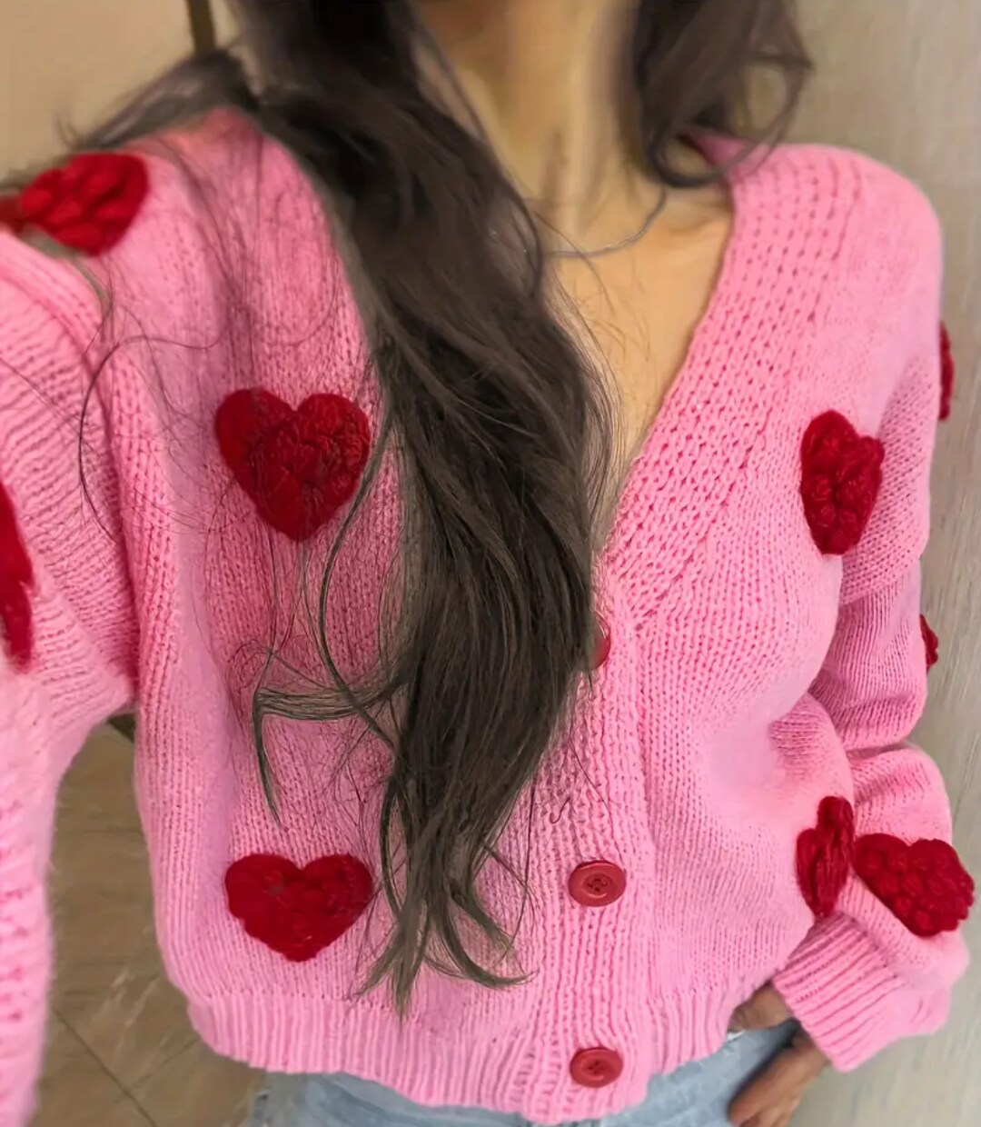 Heart 2025 cardigan sweater
