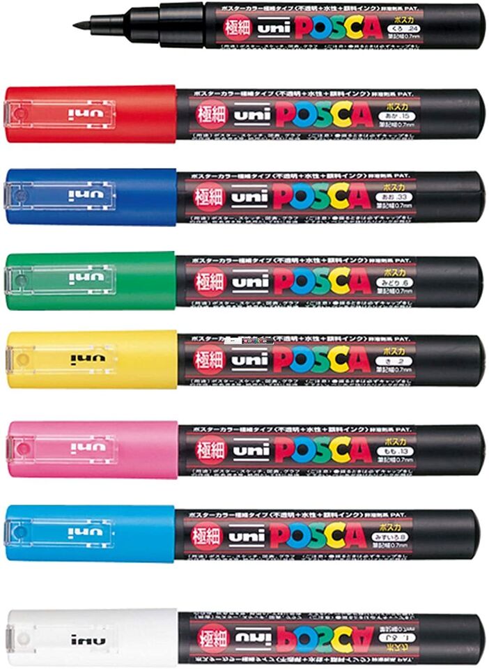 8 Colors Posca Paint Pens Marker Set | Michaels