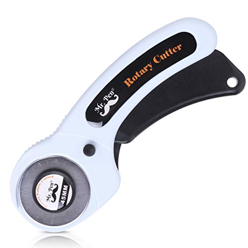 Mr. Pen- 45mm Rotary Cutter with 1 Extra Blade, Ergonomic Handle