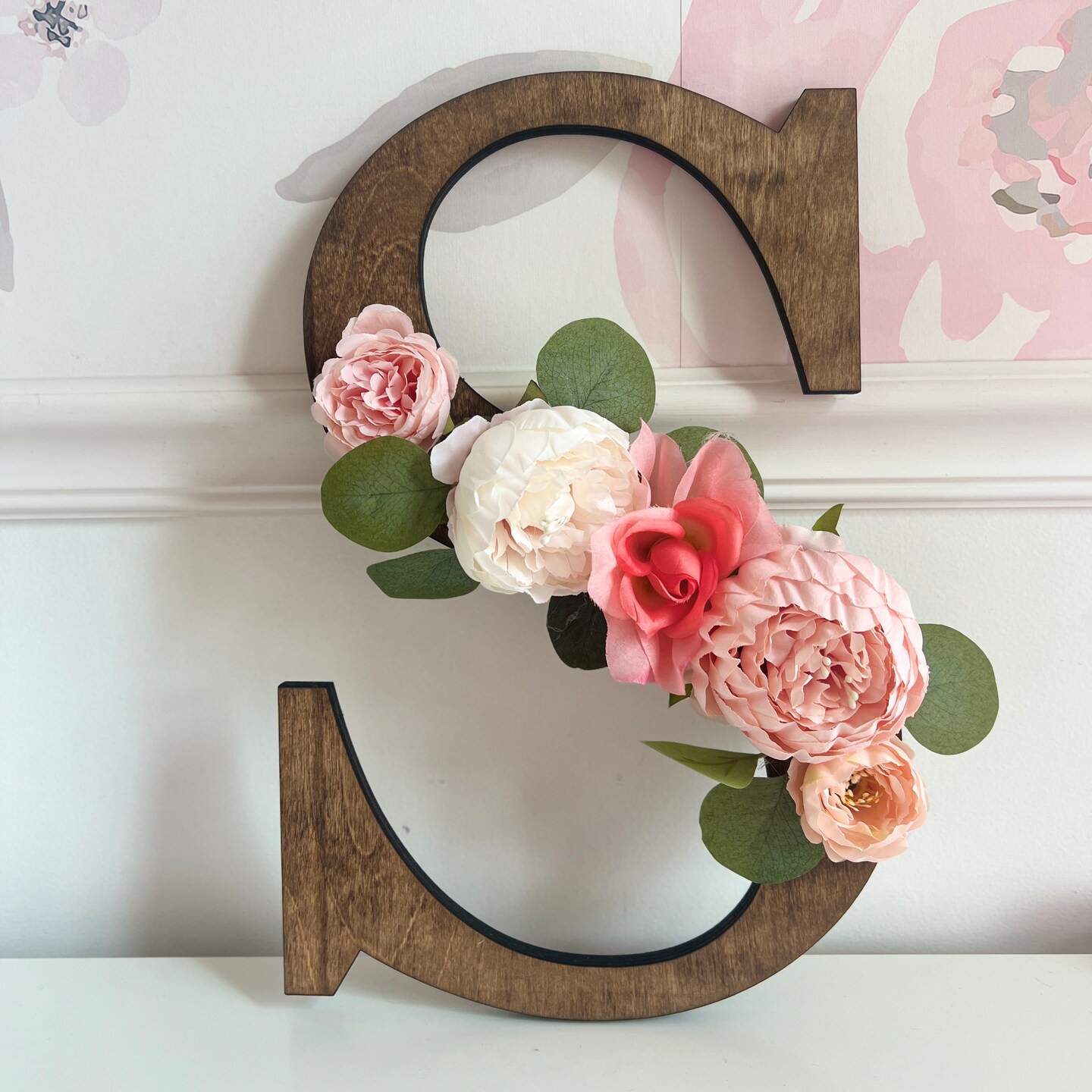 Floral Wooden Letter Nursery Wall Decor product 2