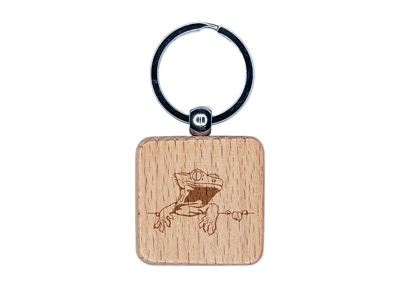 Crested gecko clearance keychain