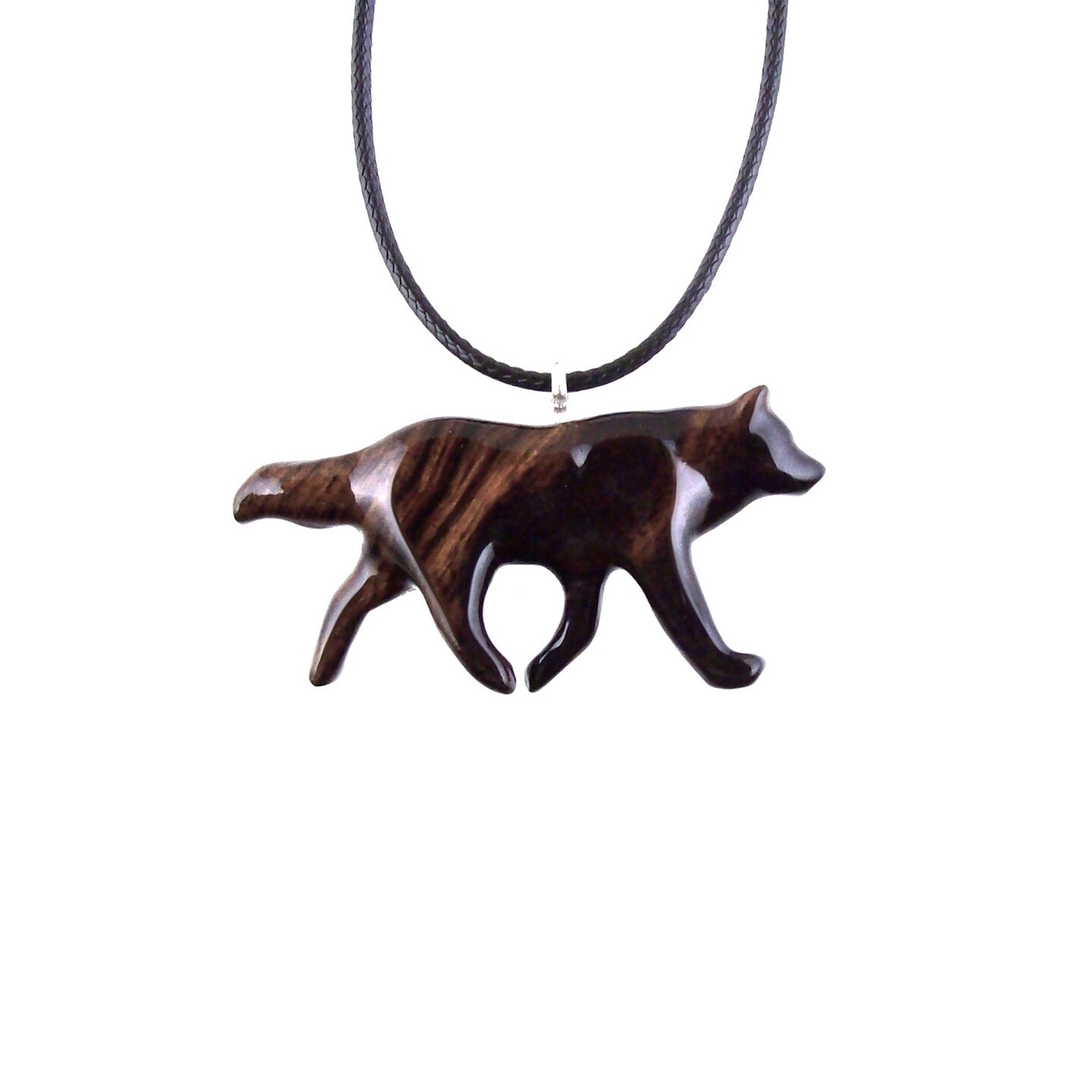 Wolf hot sale pendant wood