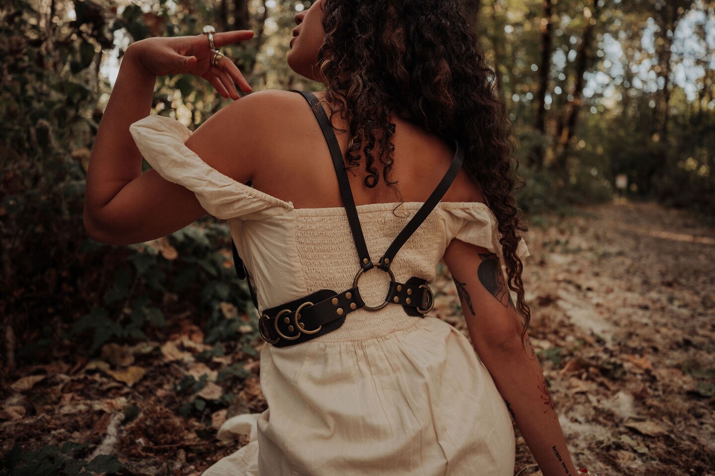 Cactus Leather Chain Fashion Chest Harness | MakerPlace by Michaels