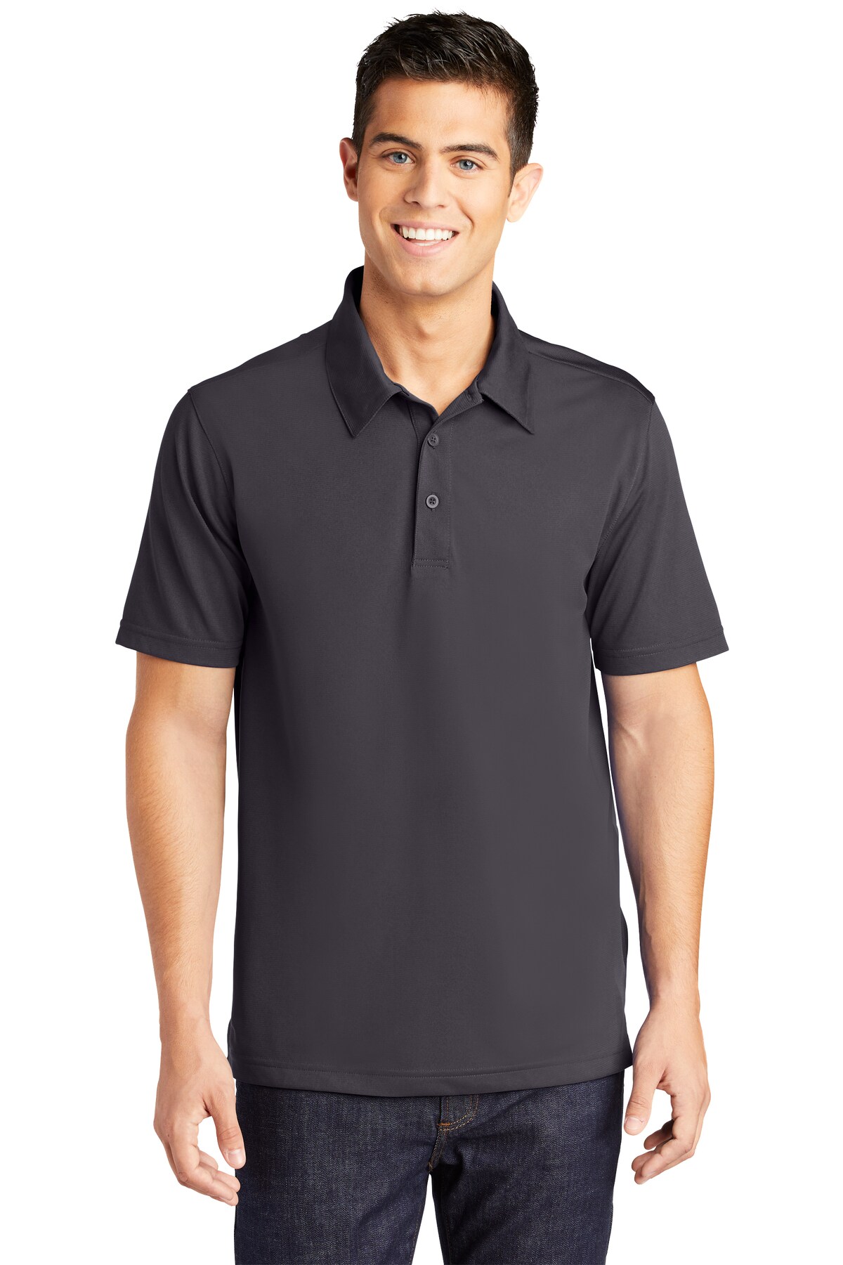 Sport-Tek&#xAE; PosiCharge Active Textured Collared Short Sleeve Polo