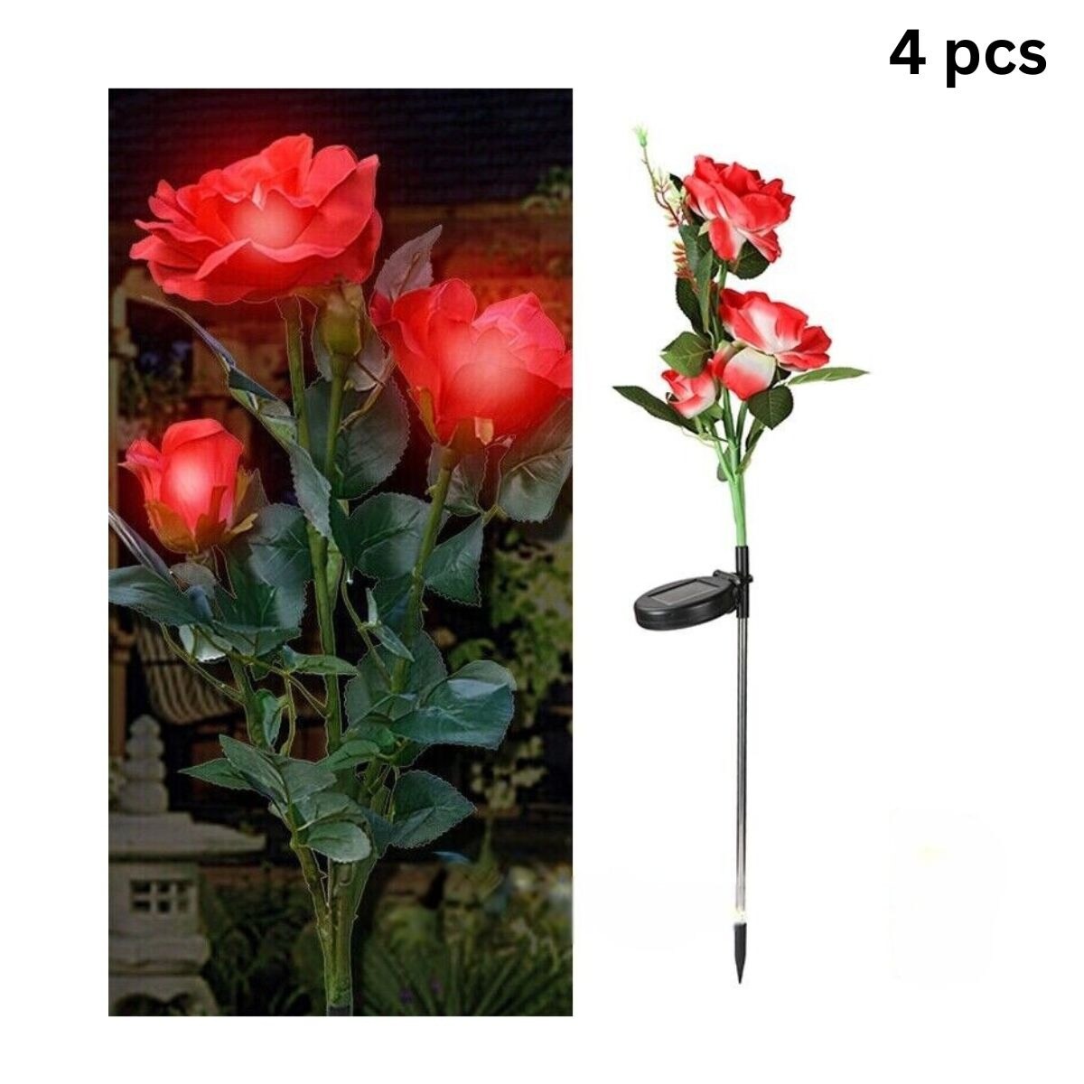 Waterproof Rose Flower LED Light 4 pcs Michaels
