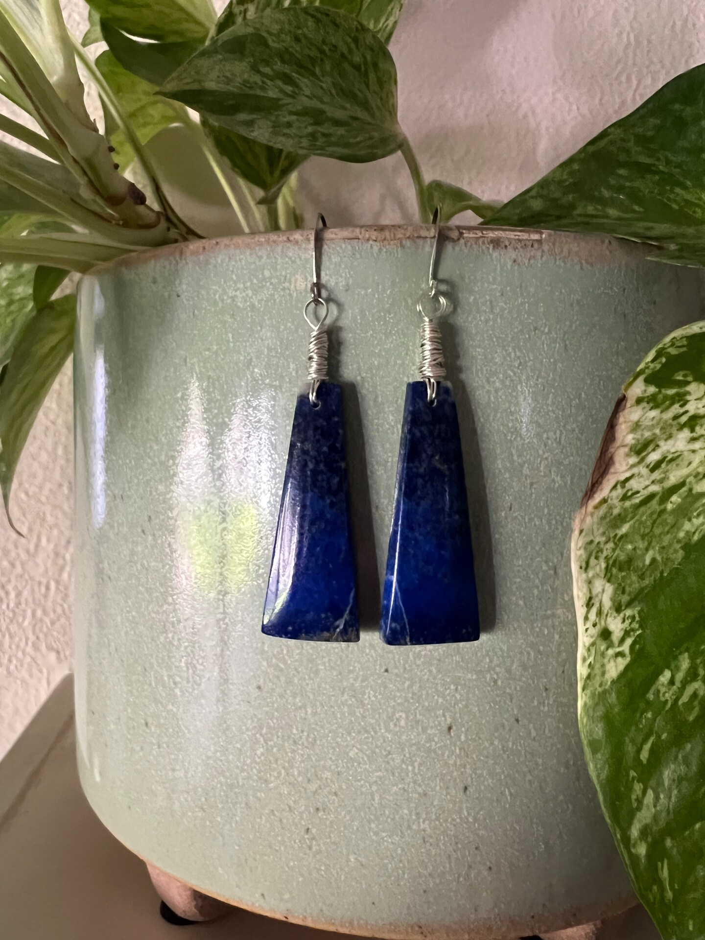 Handmade retail Ceramics Earrings, Ceramic jewelry, dangle earrings, one of a kind, unique gift, hypoallergenic