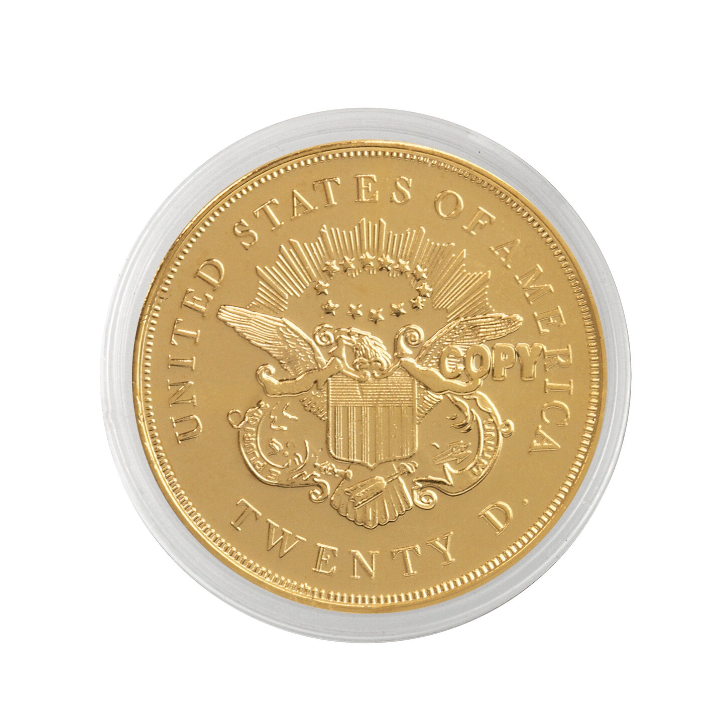 Tribute to America's Most Beautiful Coins - $20 Liberty Gold Piece 1850-1907 Replica Coin