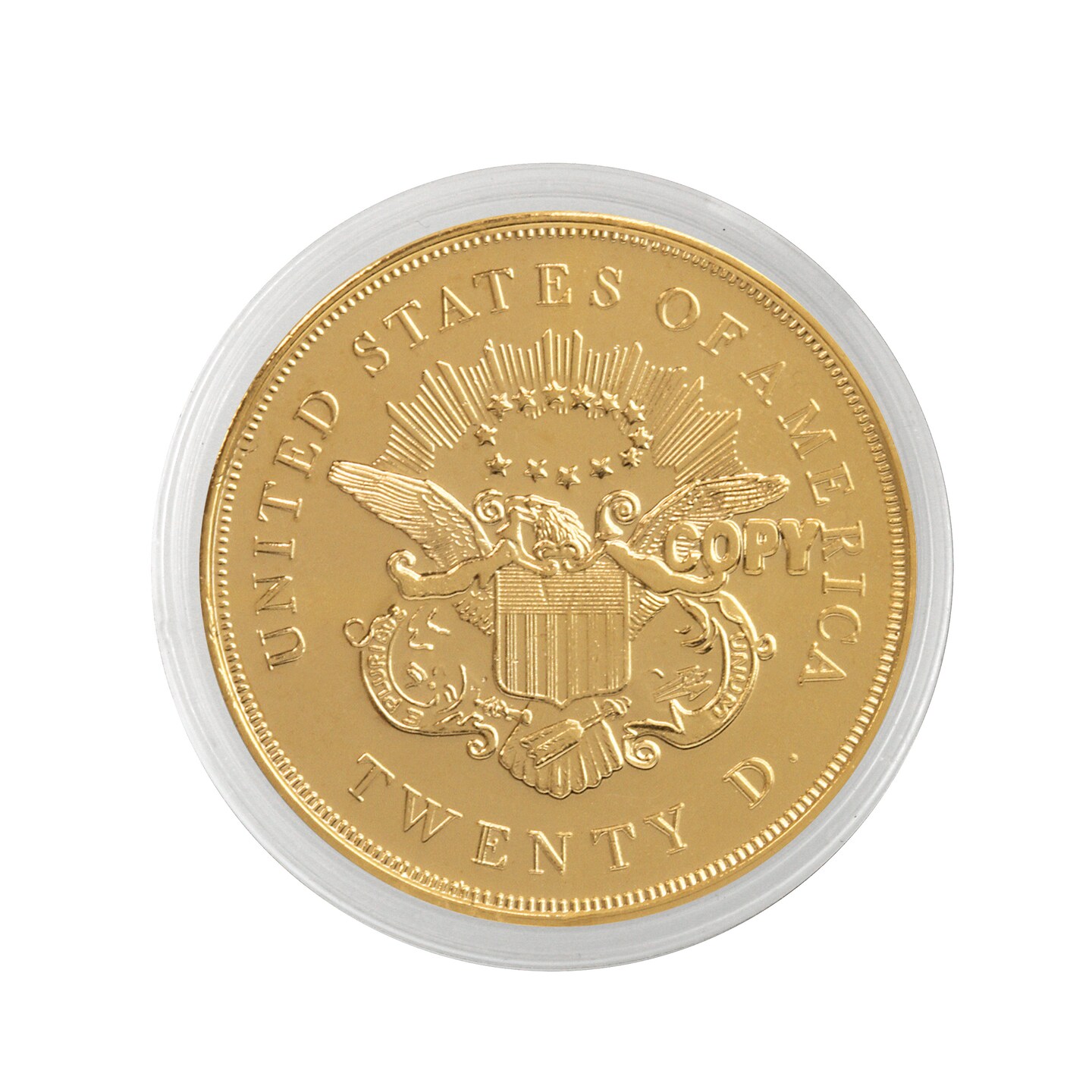 Tribute to America&#x27;s Most Beautiful Coins - $20 Liberty Gold Piece 1850-1907 Replica Coin