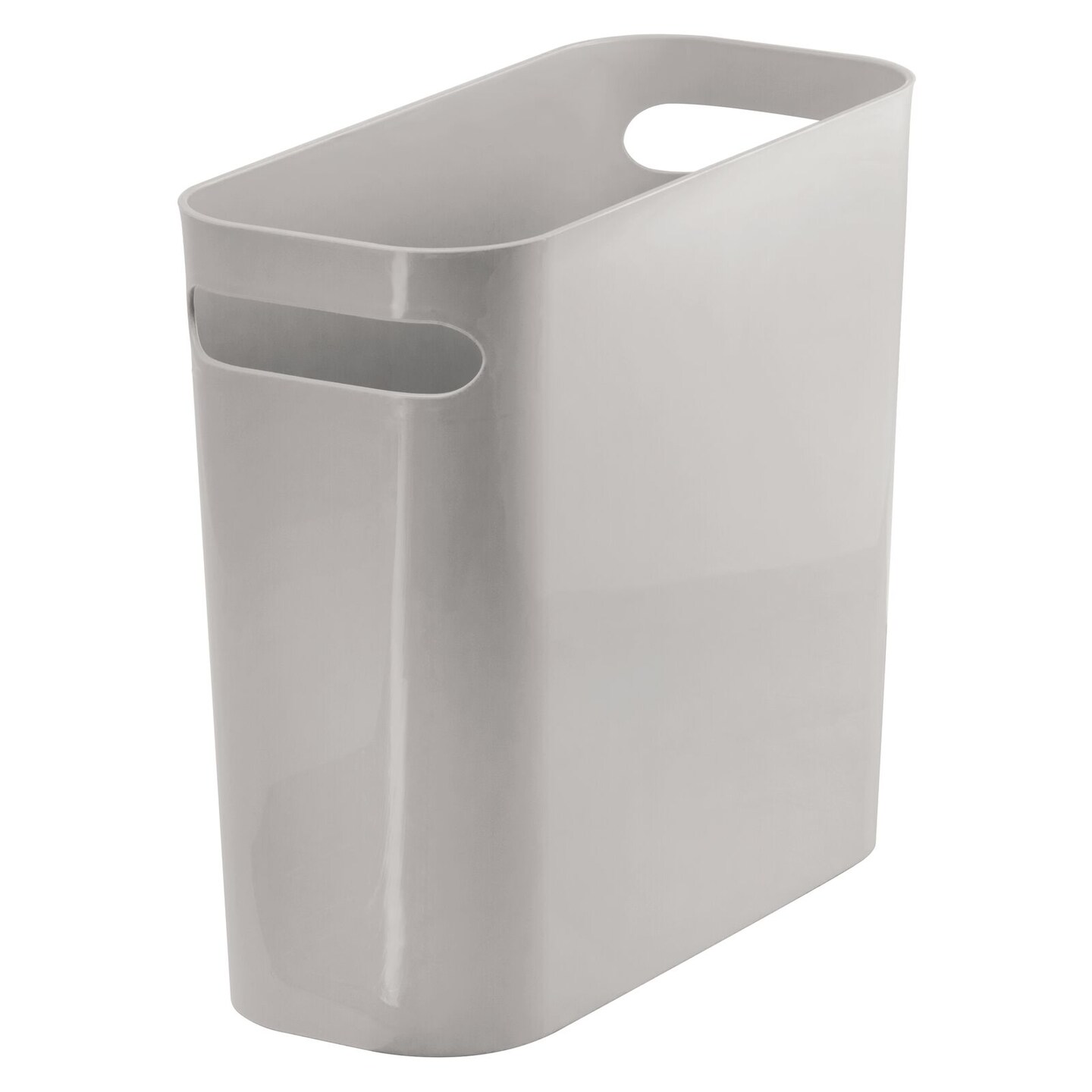 mDesign Plastic Small 1.5 Gal./5.7 Liter Trash Can with Built-In Handles