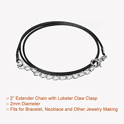 50 Pieces Necklace Cord with Clasp Bulk for Necklace Bracelet Jewelry Making Multicolor