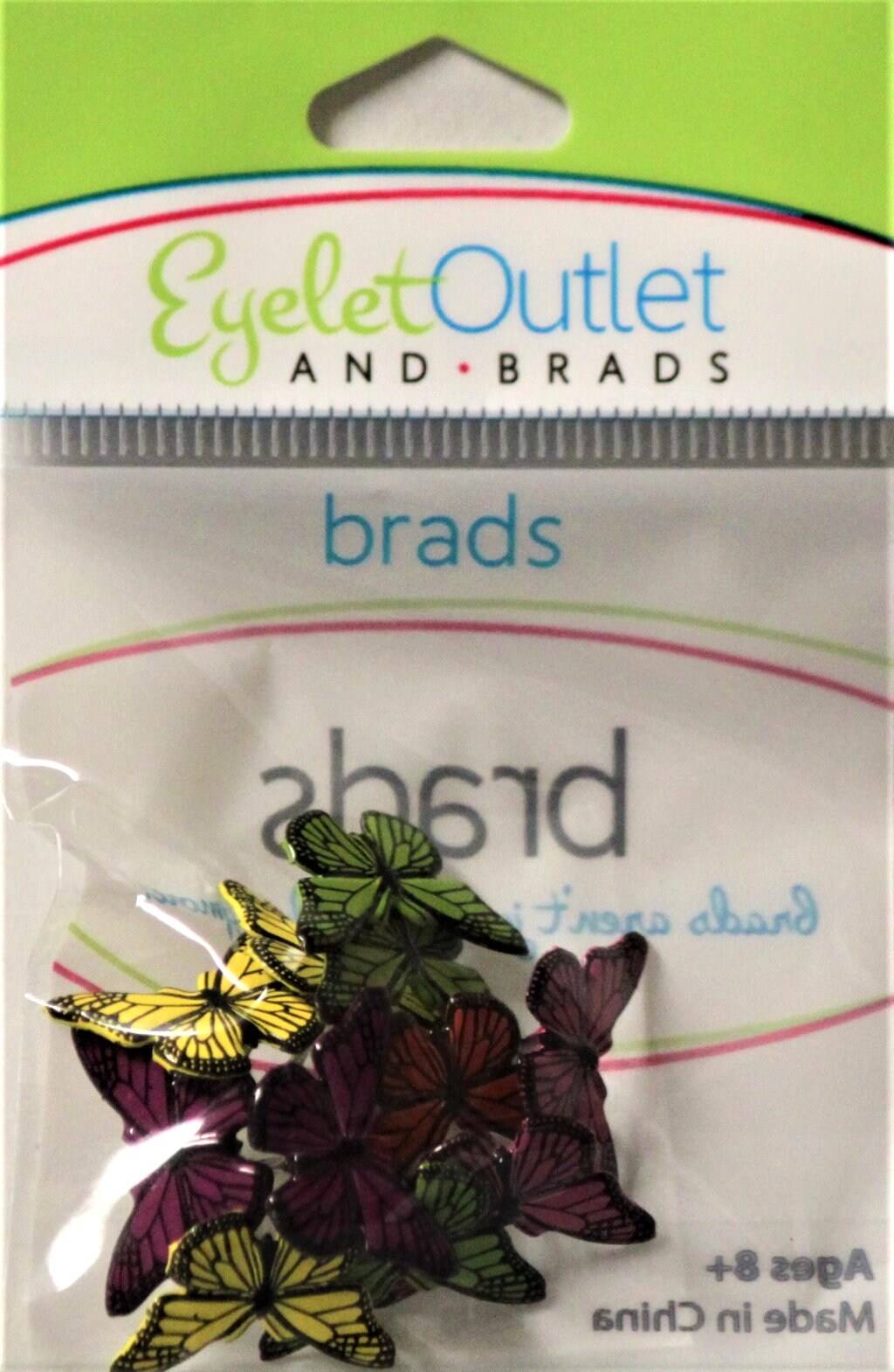 Eyelet Outlet Butterfly Brads-12 PCS