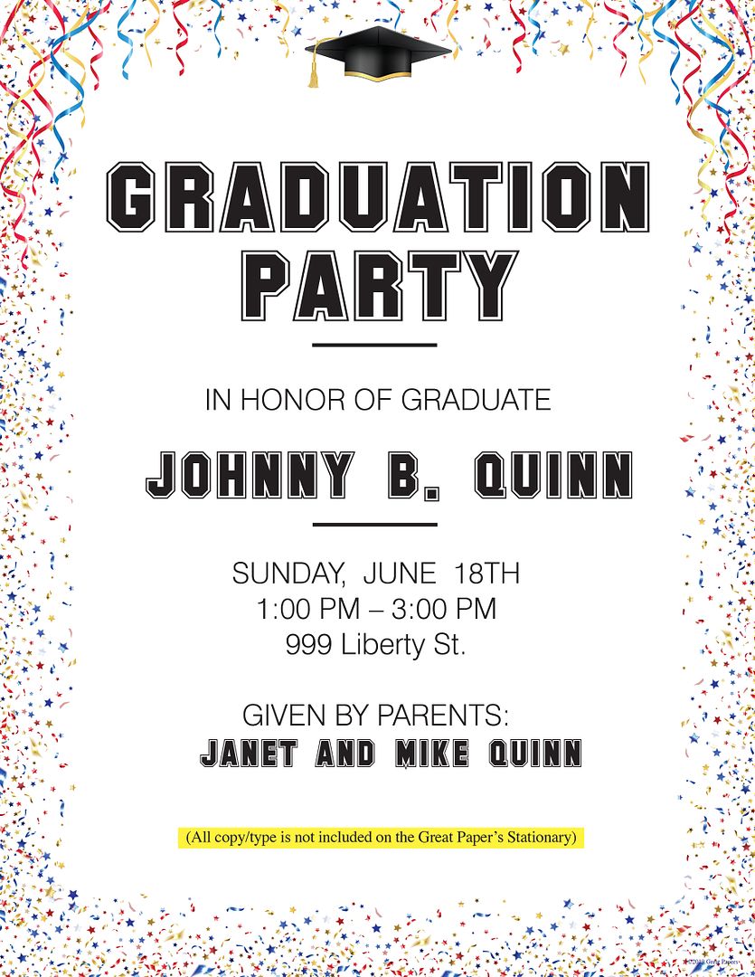 Great Papers! Celebrate Stationery Letterhead, Invitations and Announcements, Printer Friendly, 8.5"x11", 80 Pack