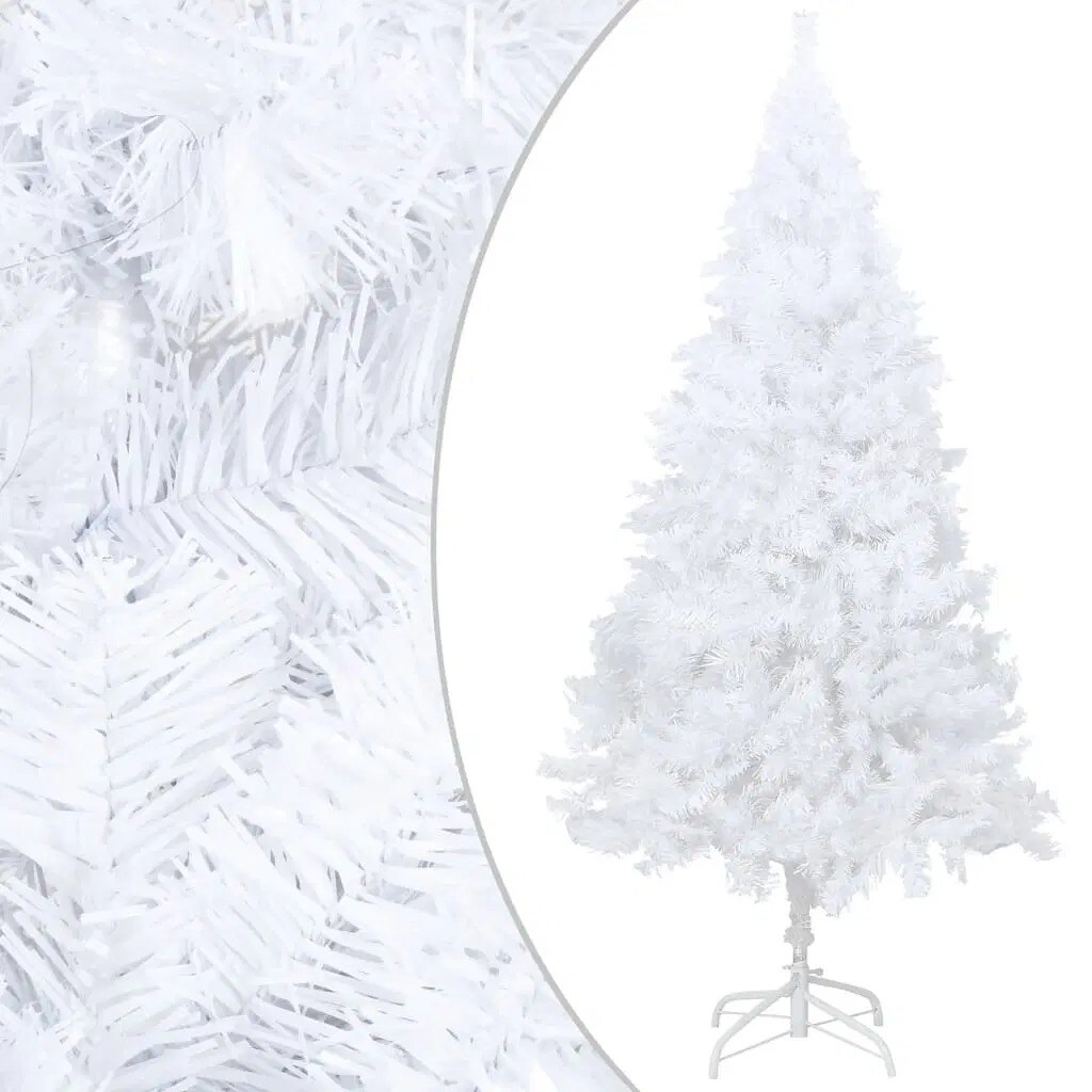 4 ft White Christmas Tree with Thick PVC Branches