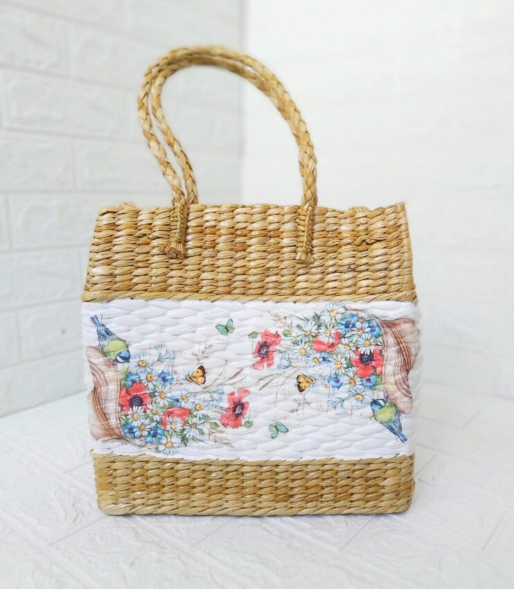 Wicker tote clearance