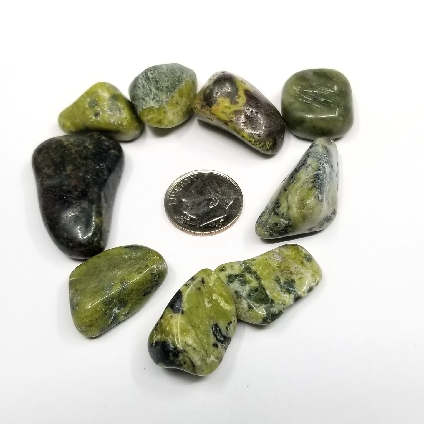 Nephrite Jade Tumbled Stones | 1 lb, 3 lb, 5 lb Bulk Options | A-Grade Crystal Gemstones | Delivery on Us | Extra Gift Included product 4