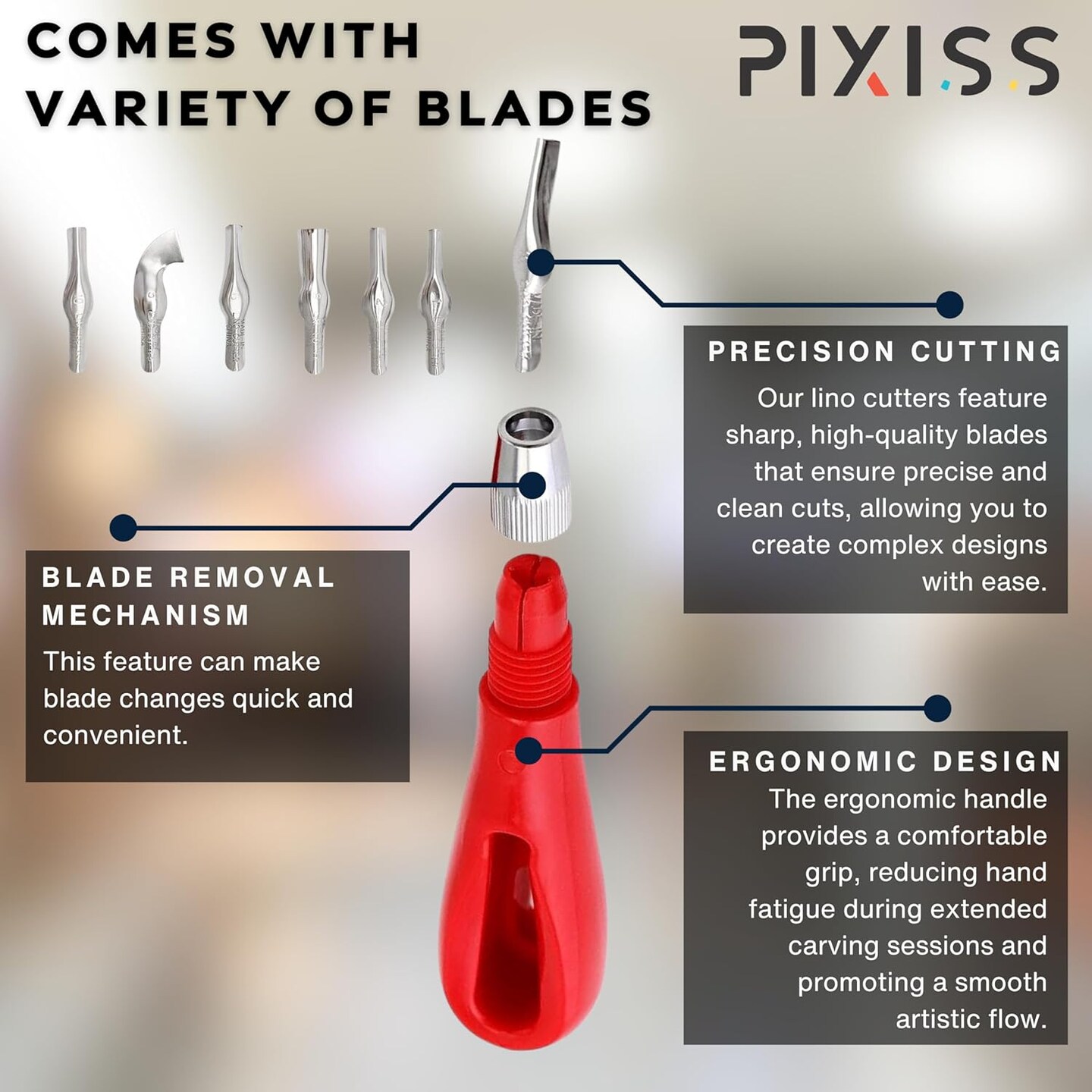 Linoleum Blocks for Printmaking (12pack) and Stamp Carving Tool - Printmaking Supplies for Rubber Stamp Carving Block Printing - Linoleum Carving Tools and lino Rubber Block Stamp Carving kit