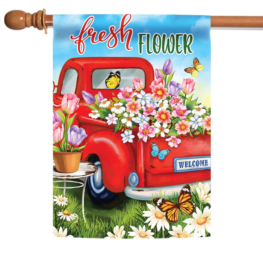 Mobile Meadow Decorative Red Truck Flag | Michaels