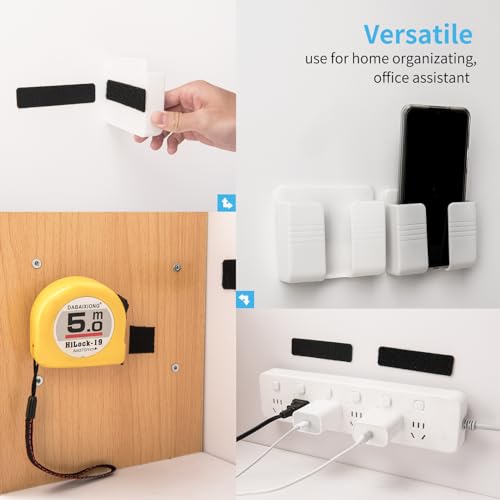 16 Pieces Hook and Loop Tape Sticky Back,1 in.x 4 in. Double-Sided Command Adhesive Strip Heavy Duty