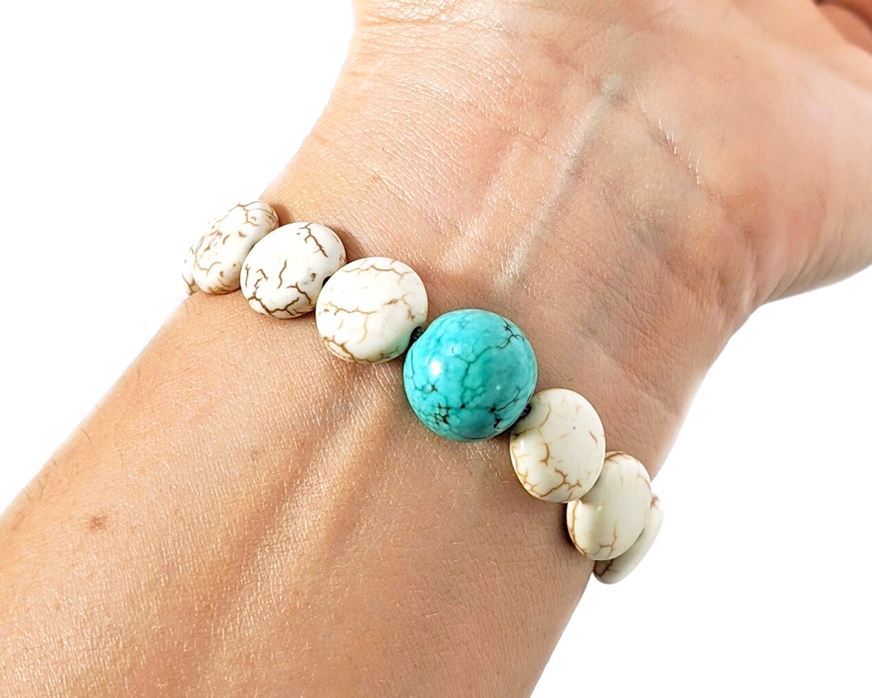 Blue Sea deals Sediment Grounding Bracelet-Healing Balancing Calming Bracelet