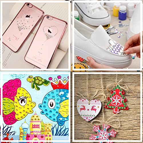 2310 Pieces Self Adhesive Rhinestone Gem Stickers for Face Nail Body Makeup Festival,4 Size 14 Sheets Bling Jewels Stickers for Kids DIY Craft Card Decorations
