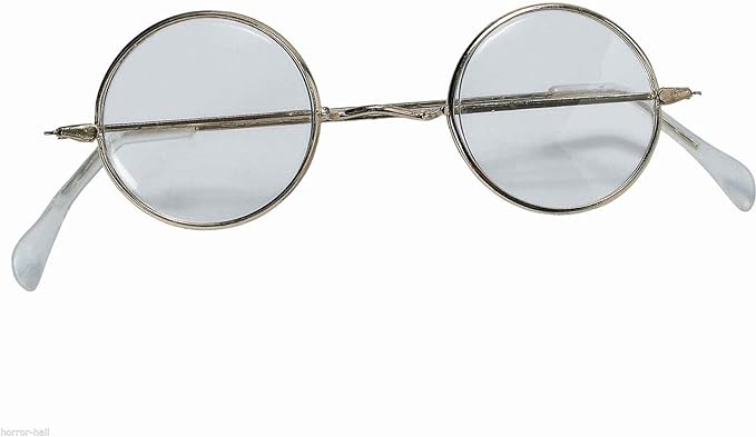 Rubie&#x27;s ROUND EYE GLASSES Wire Frame Granny Hippie Costume Accessory