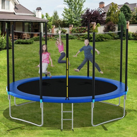 Trampoline Safety Enclosure Net Replacement Foldable Durable Weather-Resistant