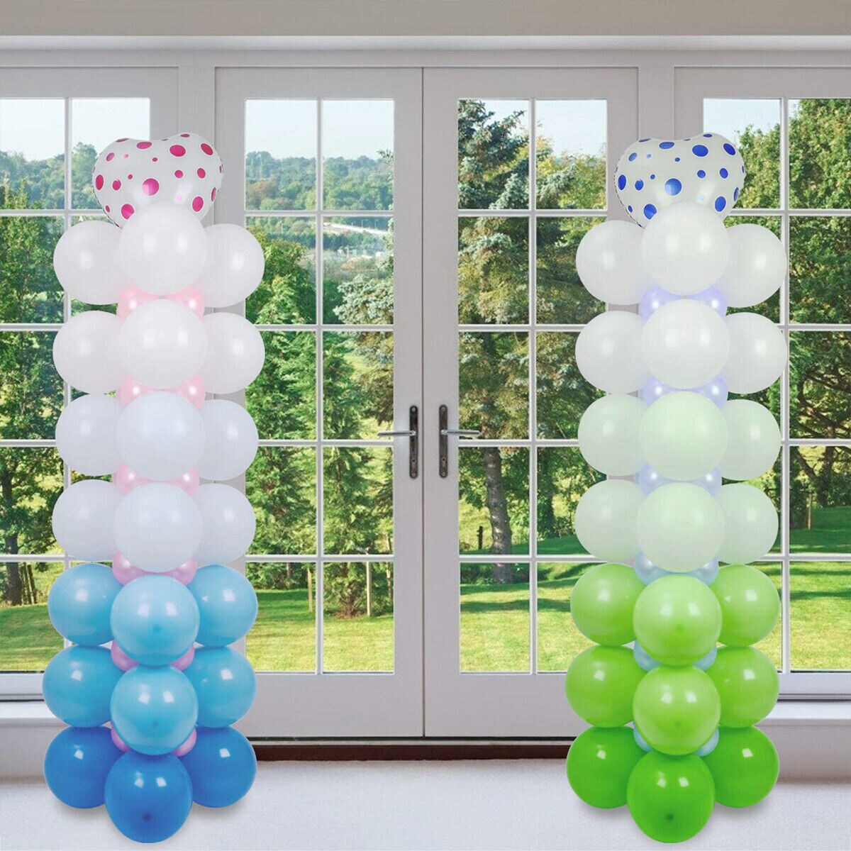 Upright Balloon Pole Display Stand Kit 2set