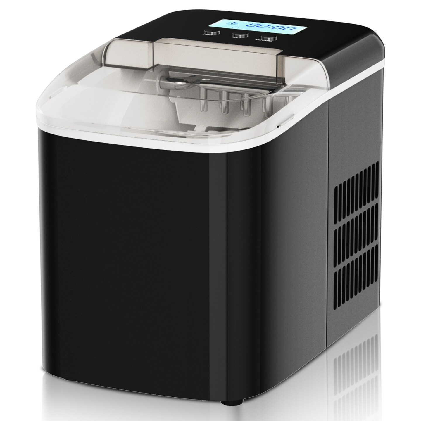 Countertop LCD Display Ice Maker with Ice Scoop