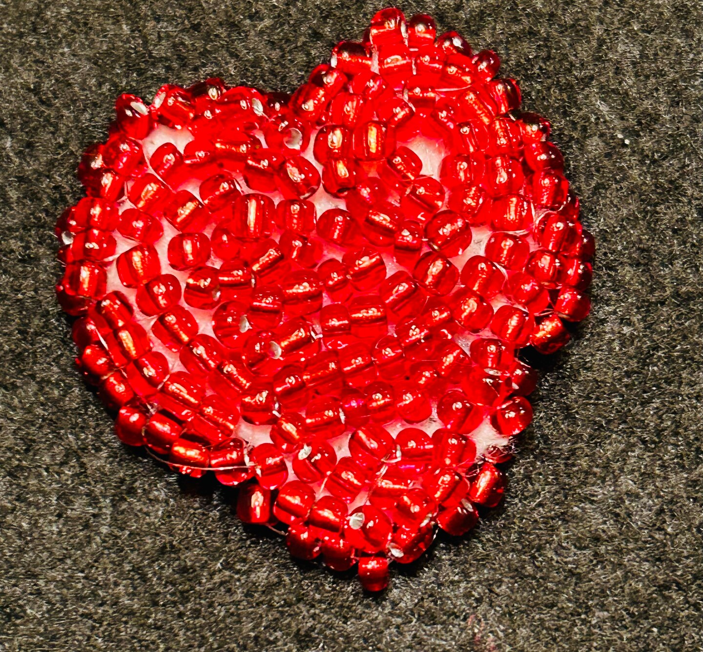 Heart Red Valentines Red Beads Stock Photo 1016940304