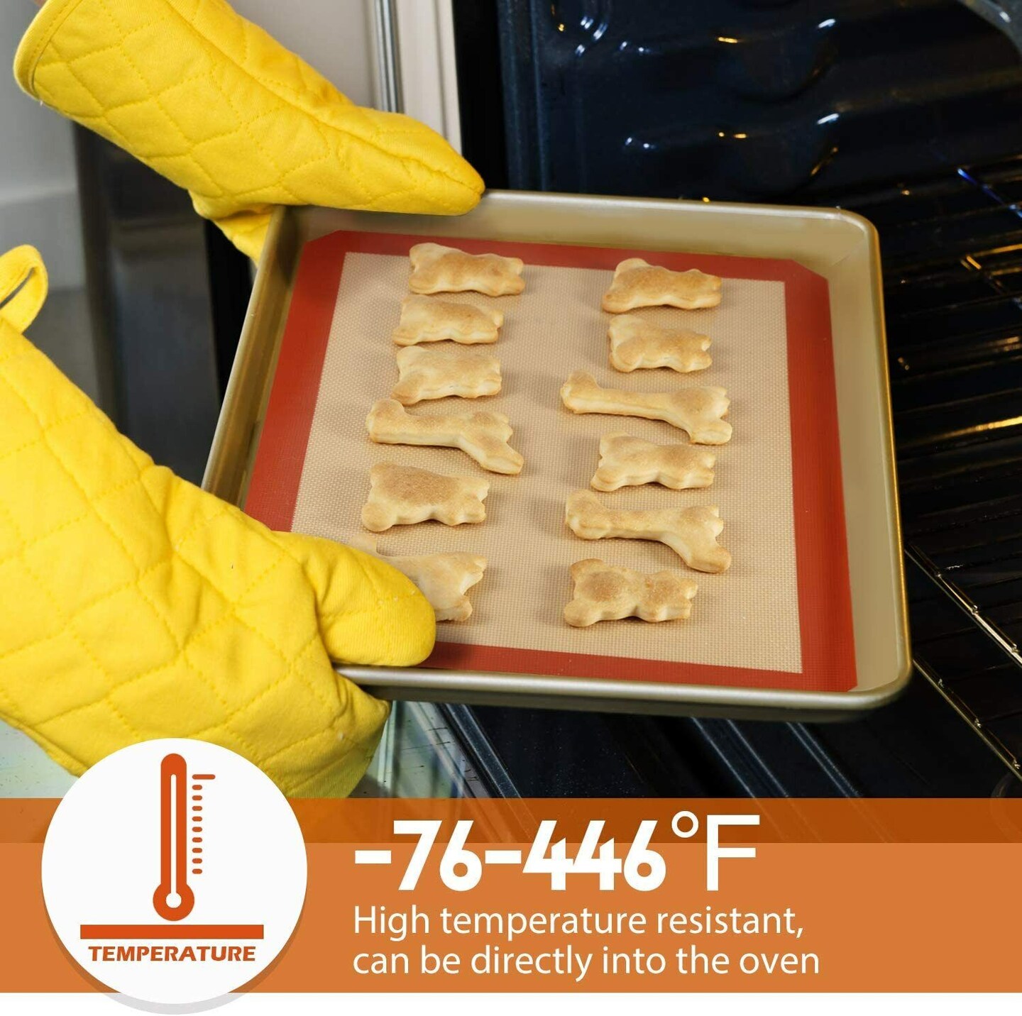 Heat Resistant Oven Mats 3 packs