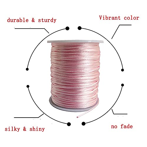 1.5mm Nylon Satin Cord Thread Beading String for Macrame Bracelets ...