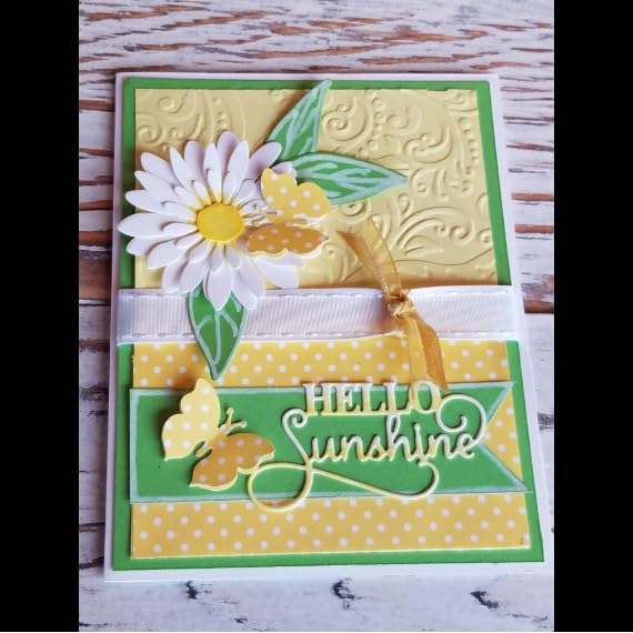 Kwan Crafts Leaves Plastic Embossing Folders for Card Making