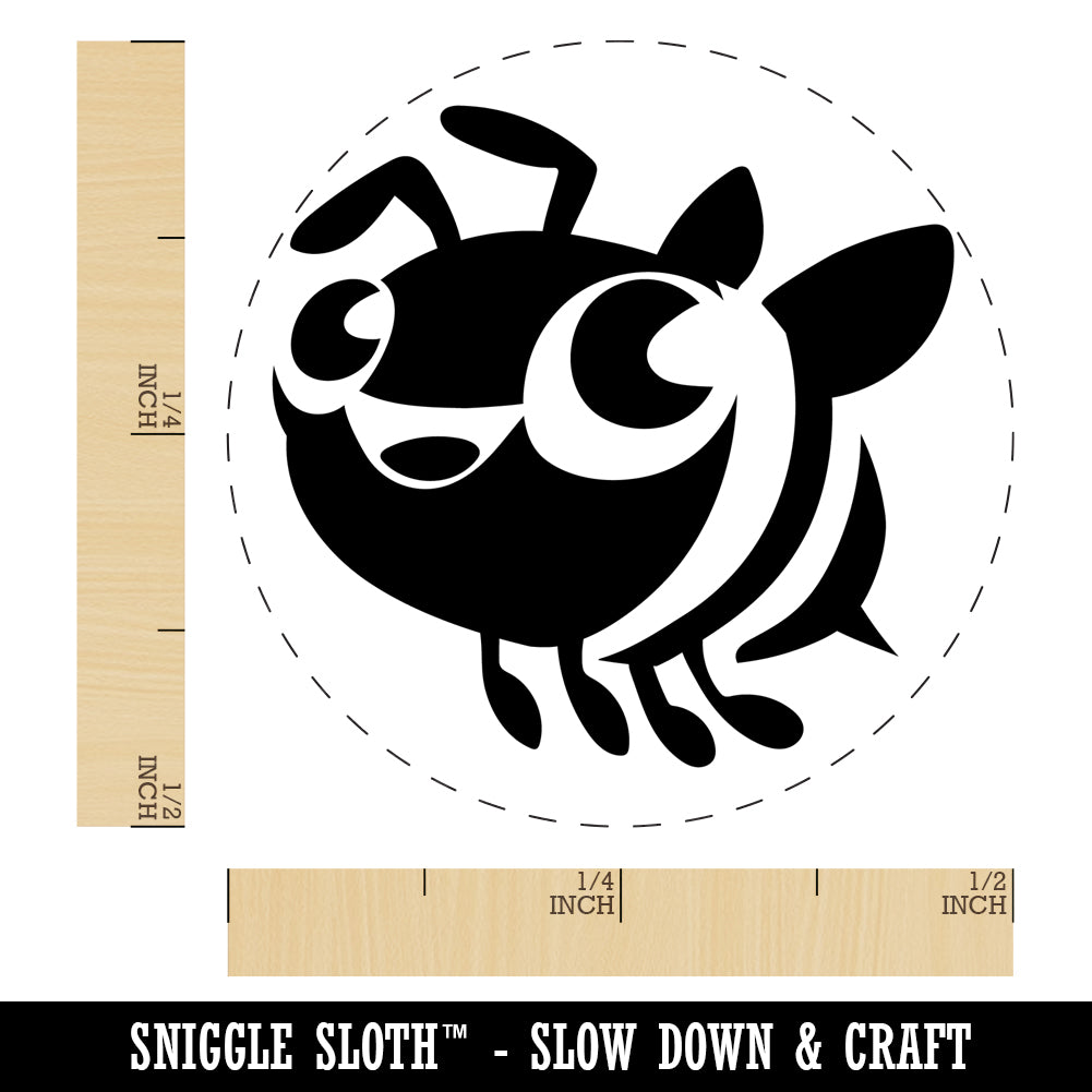 Cute Cartoon Honey Bee Bumblebee Self-Inking Rubber Stamp Ink Stamper for Stamping Crafting Planners