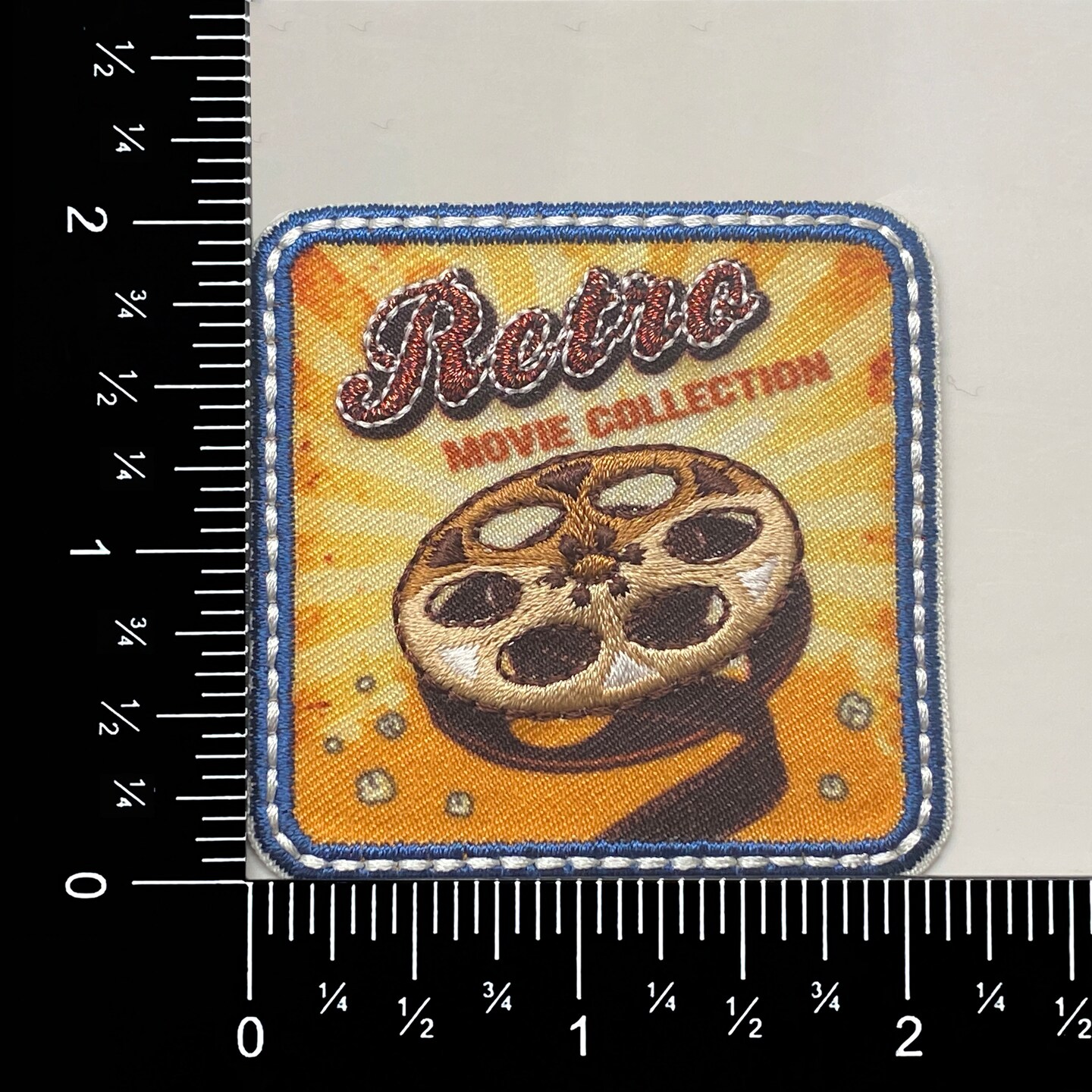 Retro Movie Collection with Film Reel, Showreel, Camera, Movies, Cinema, Embroidered, Iron-on Patch