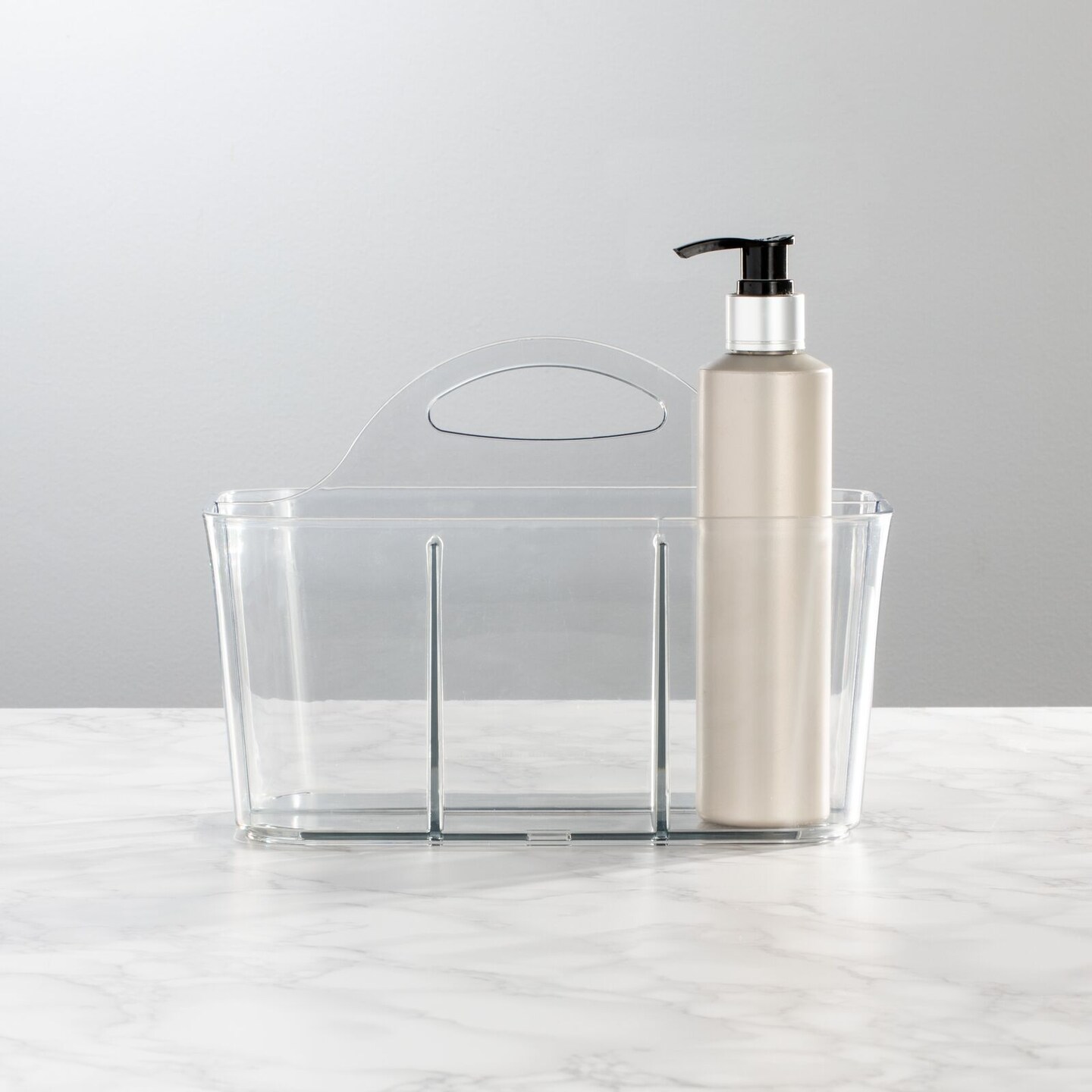 mDesign Plastic Shower Caddy Storage Organizer Basket with Handle